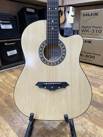 Акустическая гитара Foix FFG-2039N с чехлом натуральная, с вырезом