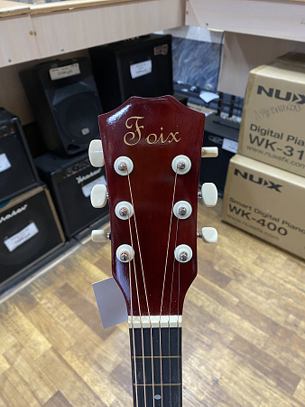 Акустическая гитара Foix FFG-2039N с чехлом натуральная, с вырезом