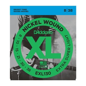 Струны D`Addario EXL130 Nickel Wound, Extra-Super Light, 8-38