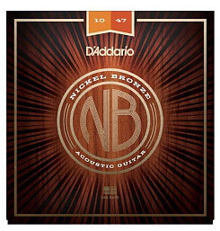 Комплект струн D'Addario NB1047-12 Nickel Bronze, Light, 10-47 в музыкальном интернет-магазине Маэстро. Цена 1 030 руб.