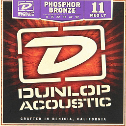 Комплект струн Dunlop DAP1152 фосф.бронза, Medium Light, 11-52, для акустической гитары в музыкальном интернет-магазине Маэстро. Цена 1 050 руб.