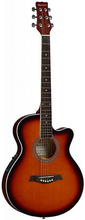 Электроакустическая гитара MARTINEZ SW-024HC/SB