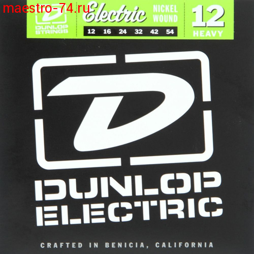 DEN1254 Комплект струн для электрогитары, никелированные, Heavy, 12-54, Dunlop