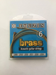 Струны 6А101 EMUZIN для акустической гитары с обмоткой из латуни BRASS /.008-.039/ в музыкальном интернет-магазине Маэстро. Цена 500 руб.