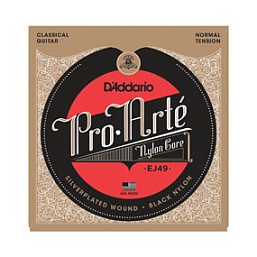 Струны D`Addario EJ49 Pro-Arte Black Nylon, Normal Tension в музыкальном интернет-магазине Маэстро. Цена 1 250 руб.