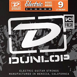 DEN0946 Комплект струн для электрогитары, никелированные, Light/Heavy, 9-46, Dunlop в музыкальном интернет-магазине Маэстро. Цена 500 руб.