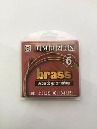 Струны 6A104  EMUZIN  для акустической гитары с обмоткой из латуни BRASS /.012-.051/ в музыкальном интернет-магазине Маэстро. Цена 500 руб.