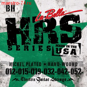Комплект струн HRS-BH для электрогитары 012-052 La Bella