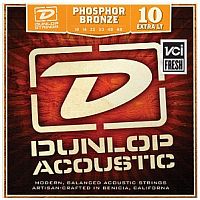 Комплект струн  Dunlop DAP1048 фосф.бронза, Extra Light, 10-48, для акустической гитары