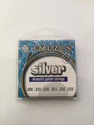Комплект струн для акустической гитары 6А201 Silver , посеребренные, 8-39,  EMUZIN в музыкальном интернет-магазине Маэстро. Цена 600 руб.