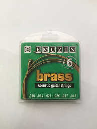Струны 6А103 EMUZIN  для акустической гитары с обмоткой из латуни BRASS /.010-.047/ в музыкальном интернет-магазине Маэстро. Цена 500 руб.