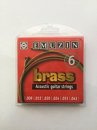 Струны 6А102 EMUZIN для акустической гитары с обмоткой из латуни BRASS /.009-.043/ в музыкальном интернет-магазине Маэстро. Цена 500 руб.