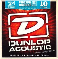 Комплект струн Dunlop DAP1047J фосф.бронза, Light, 10-47, для 12-струнной акустической гитары