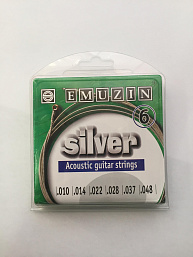 6А203 Silver Комплект струн для акустической гитары, посеребренные, 10-48,  EMUZIN в музыкальном интернет-магазине Маэстро. Цена 600 руб.