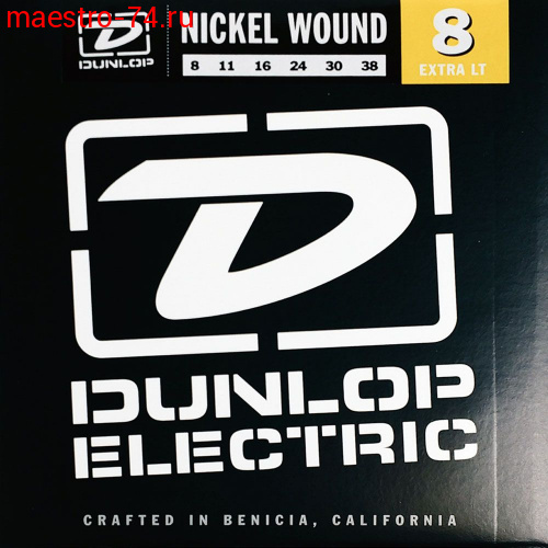 DEN0838 Комплект струн для электрогитары, никелированные, Extra light, 8-38, Dunlop