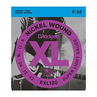 Струны D`Addario EXL120 Nickel Wound, Super Light, 9-42